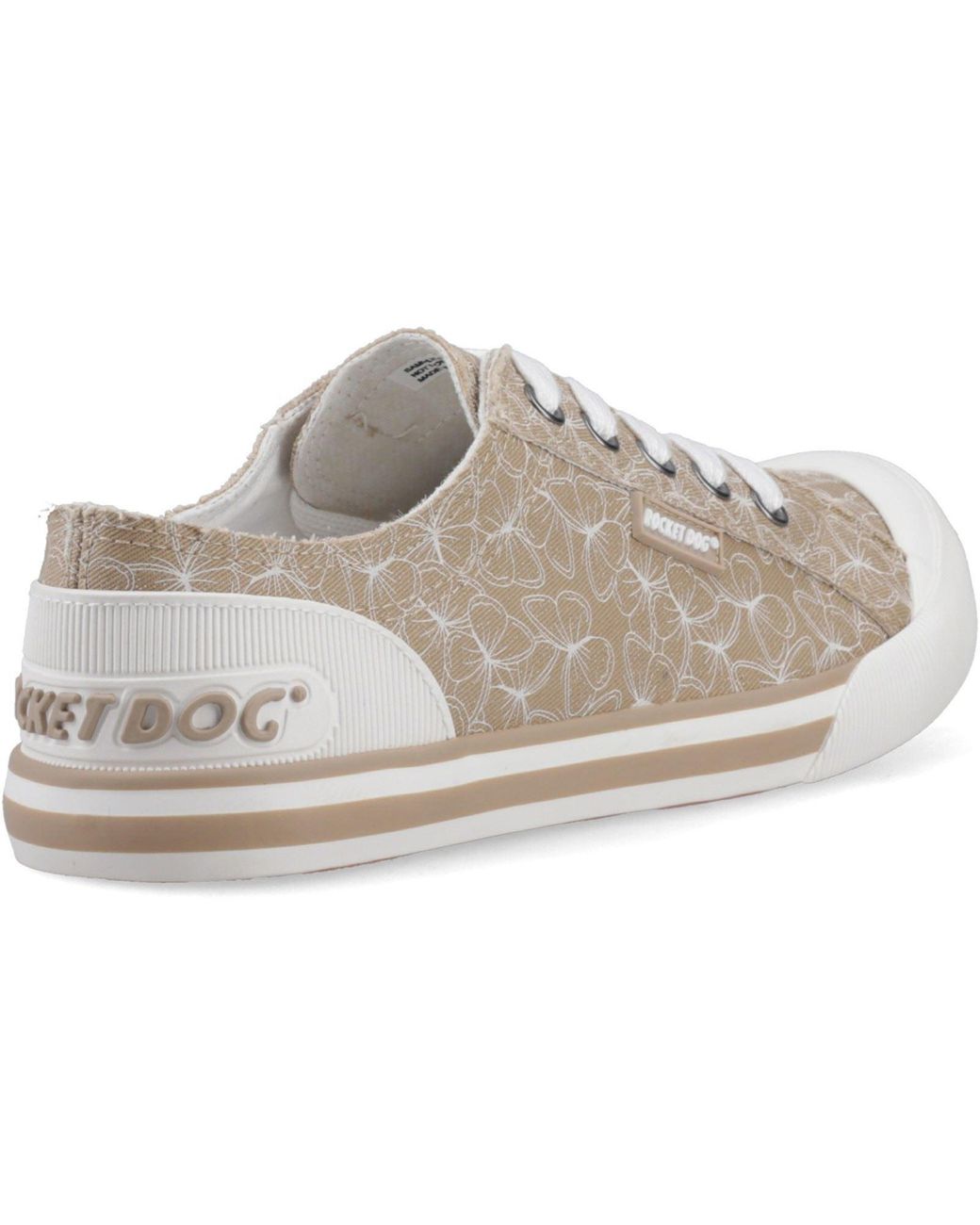 Rocket Dog Gray Jazzin Mariposa Textile Trainers