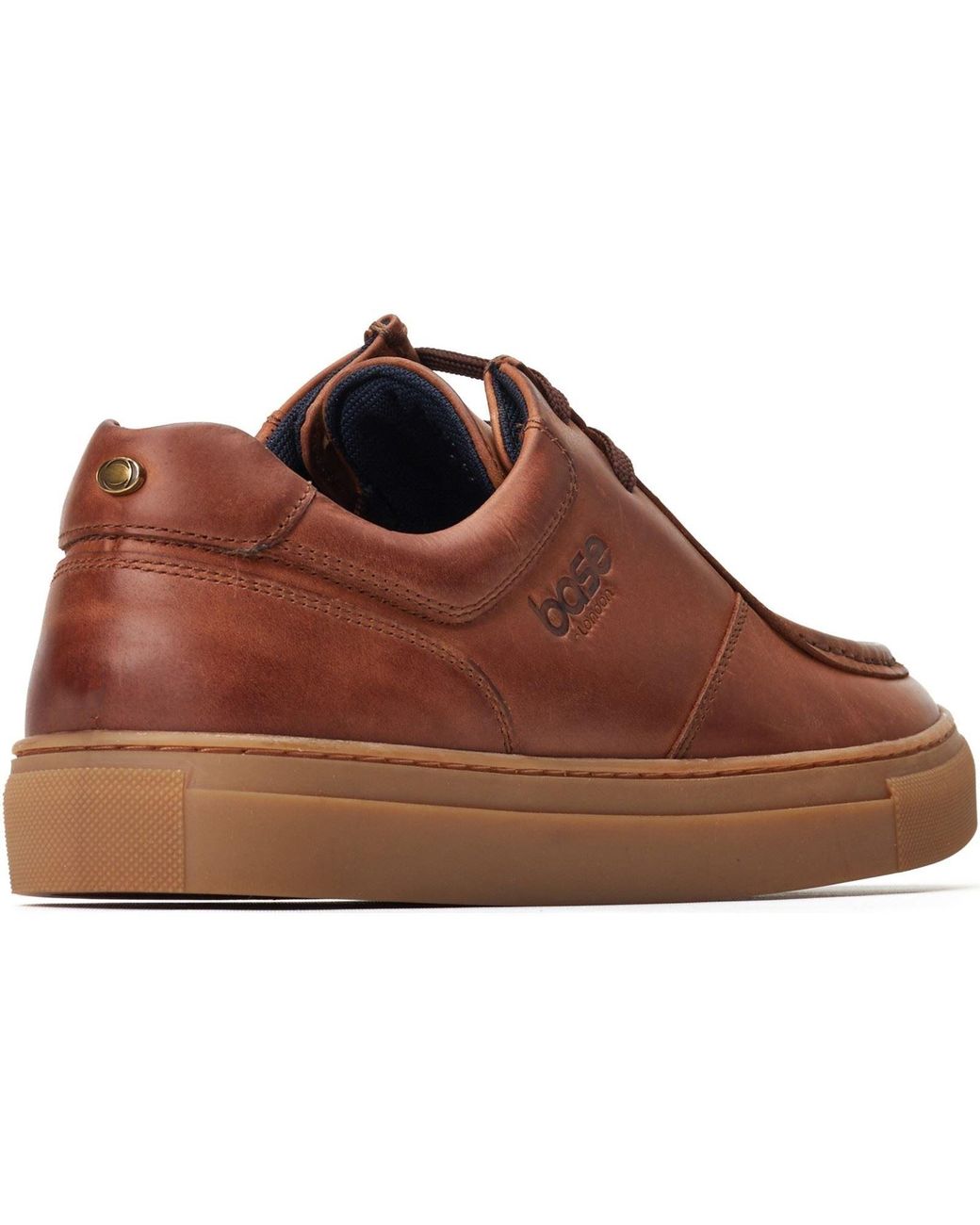 Base London Brown Dalston Leather Moccasins Shoes for men