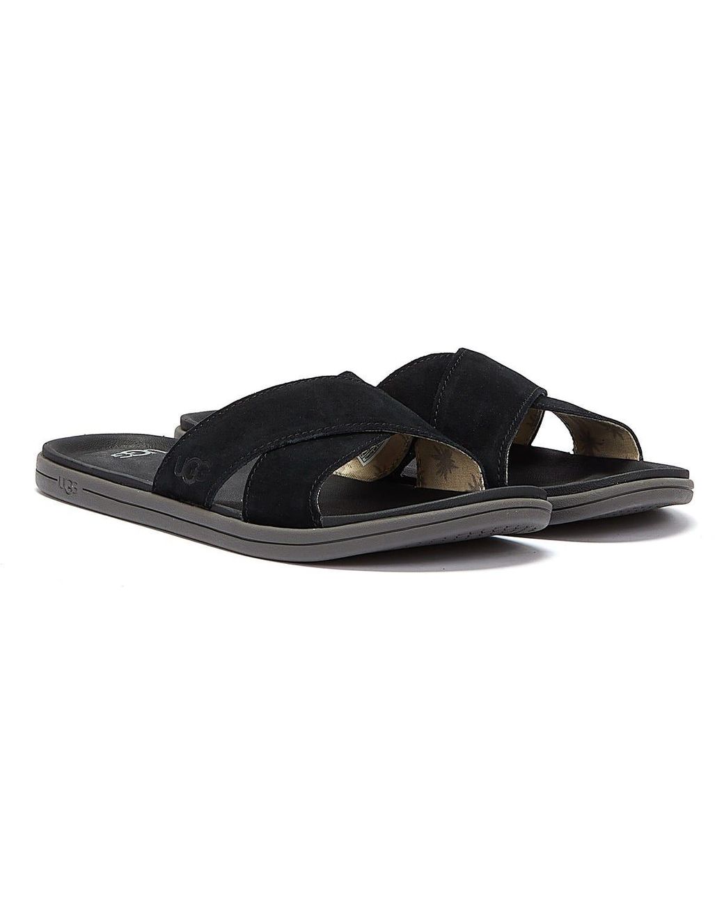 ugg tan brookside slide sandals