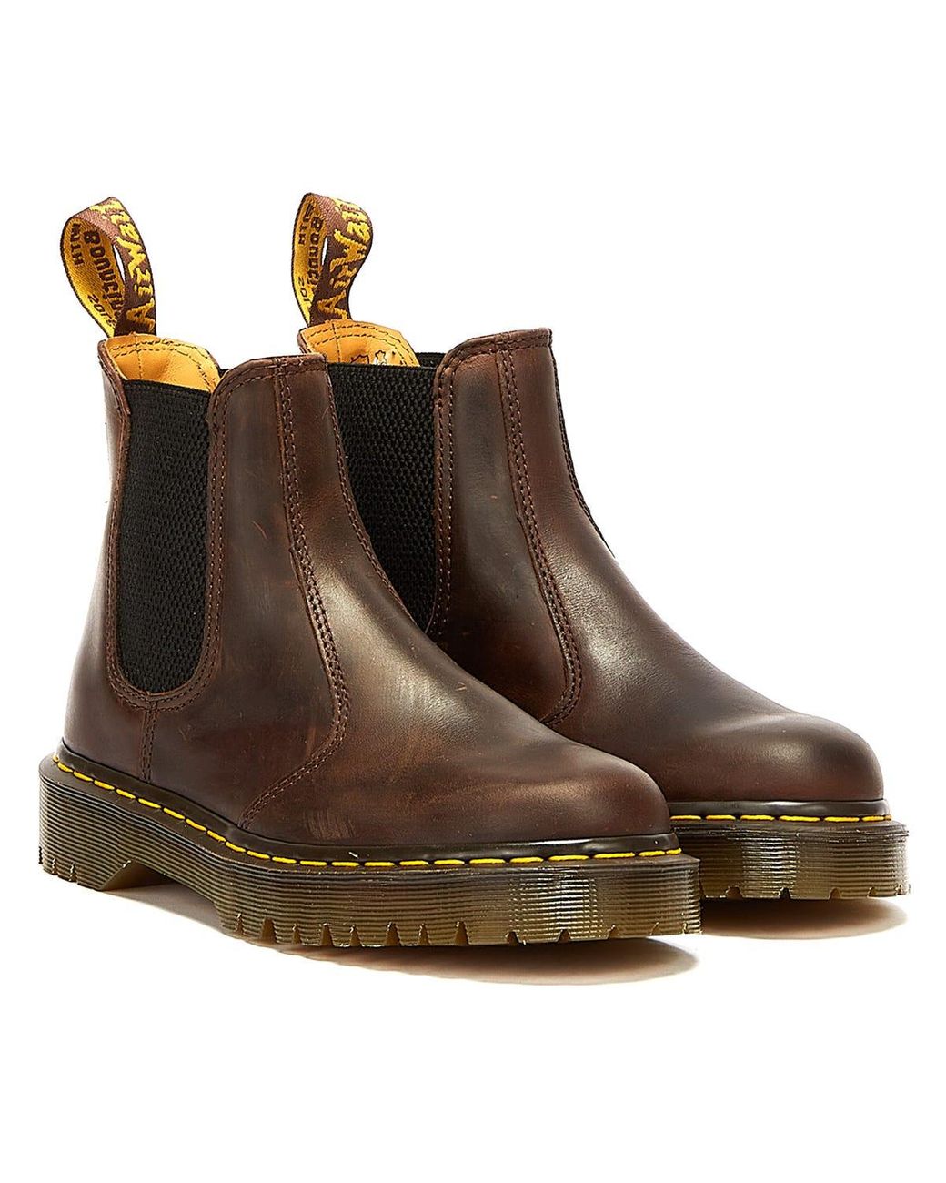 Dr Martens★2976 BEX★兼用★DARK BROWN CRAZY HORSE Dr. Martens 2976 Bex Chelsea Boot in Dark Brown Crazy Horse