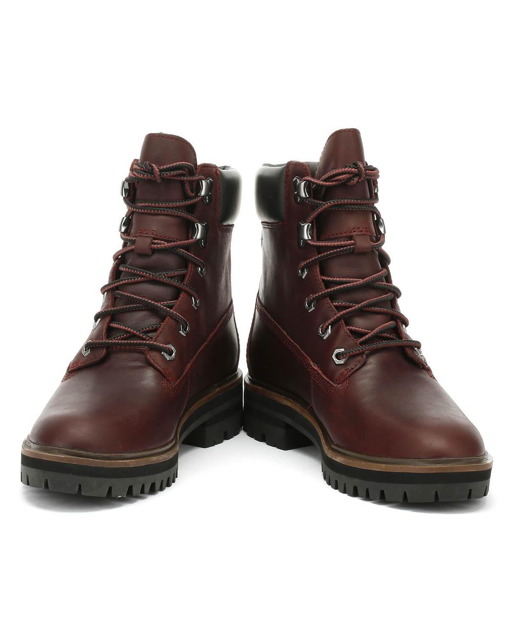 Timberland Leather Womens Burgundy London Square 6 Inch Boots in Bordeaux  (Brown) | Lyst UK