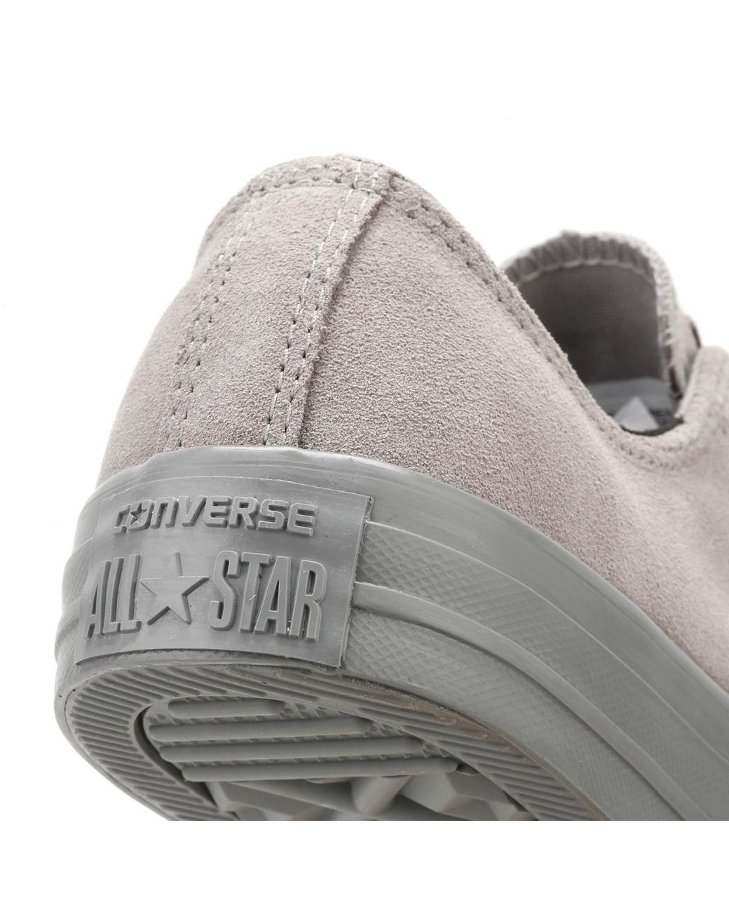 Converse Chuck Taylor All Star Womens Dolphin Grey Suede Ox Trainers in Grey  | Lyst UK