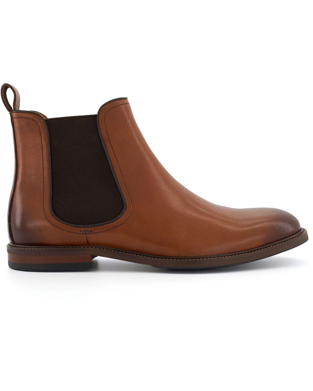 Dune Brown Characteristic Leather Boots for men