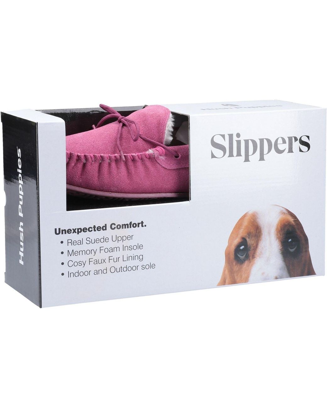 Hush Puppies Purple Allie Suede Rose Slippers