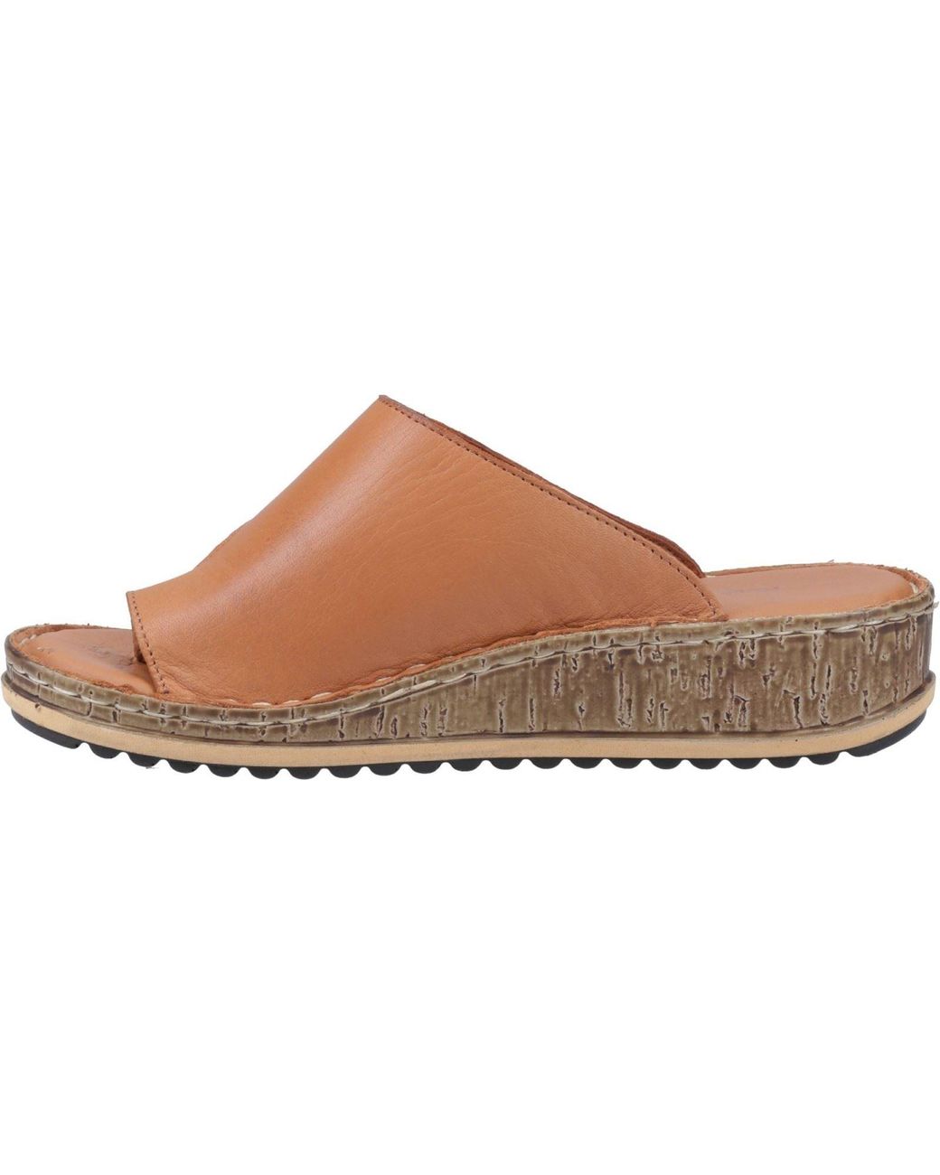 Hush Puppies Brown Elissa Toepost Suede Sandals