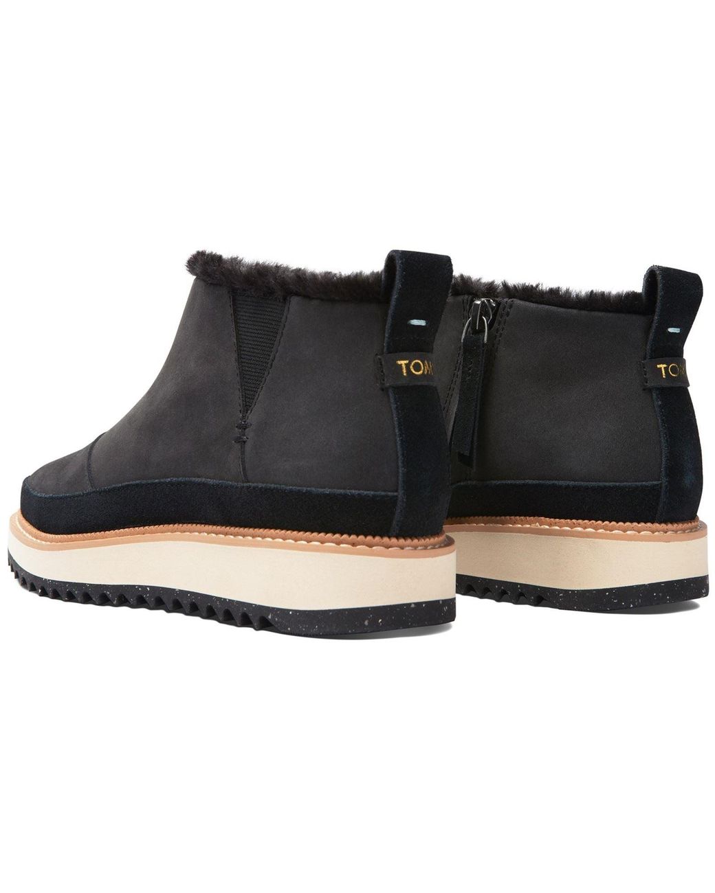 TOMS Black Marlo Leather Boots