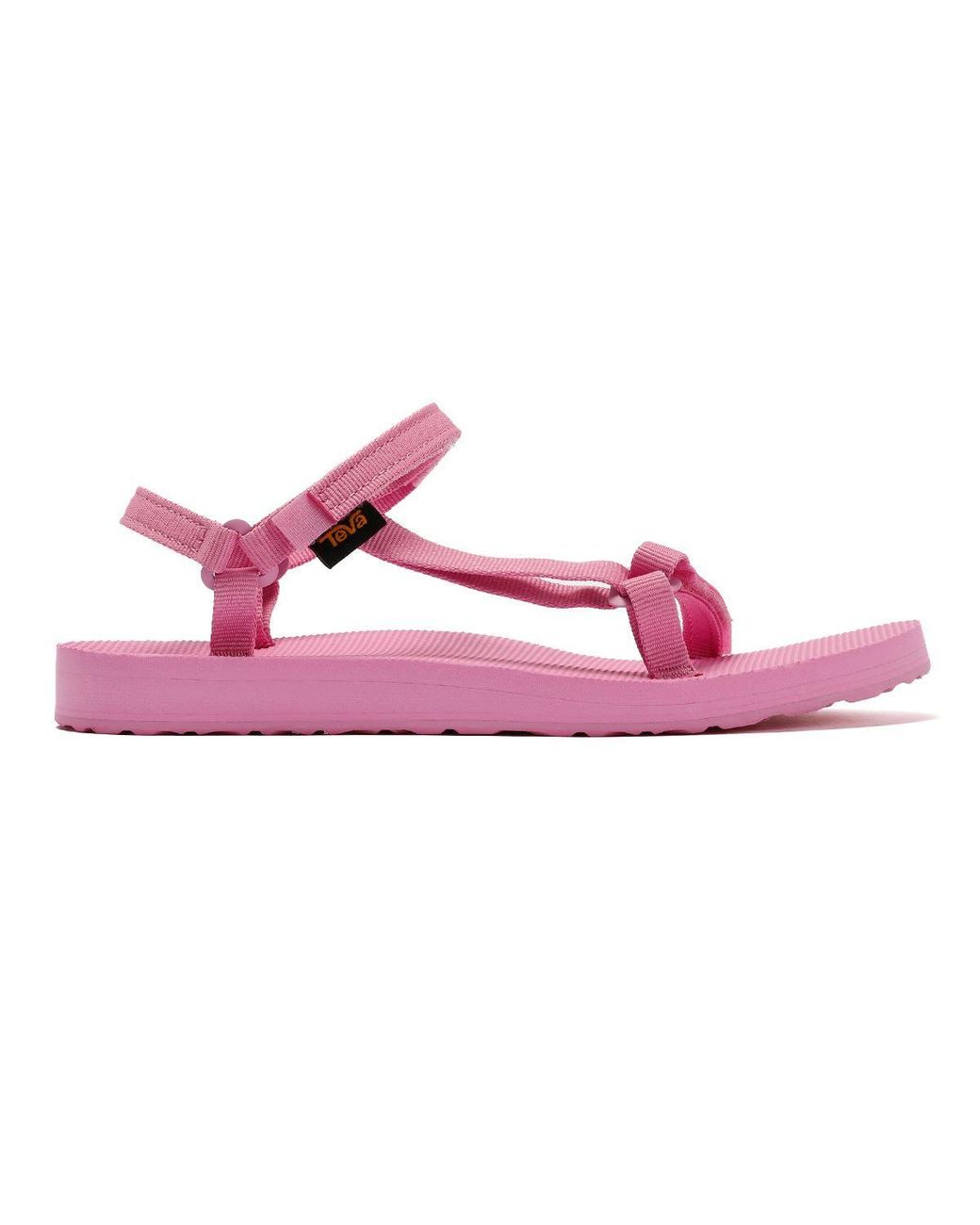 Teva Black Original Universal Slim Fuchsia Sandals