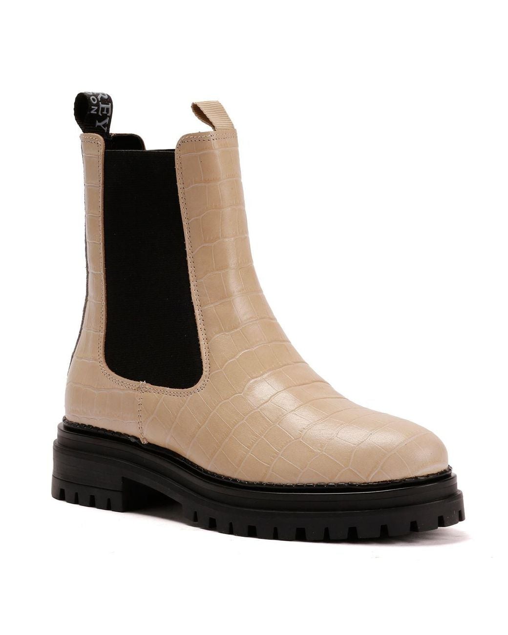 Osprey Black The Huckleberry Leather Cream Boots
