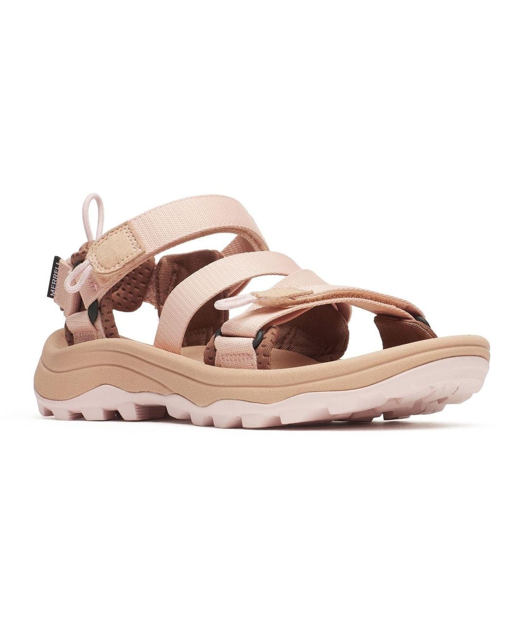Merrell Brown Speed Fusion Sport Rmx Textile Tan Rose Sandals