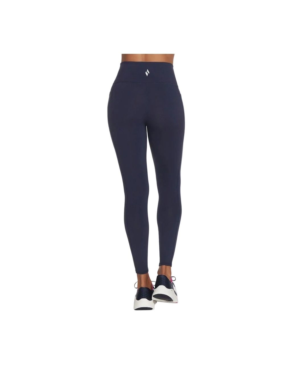 Skechers Blue Gowalk Wear High Waisted Nylon Sports Leggings