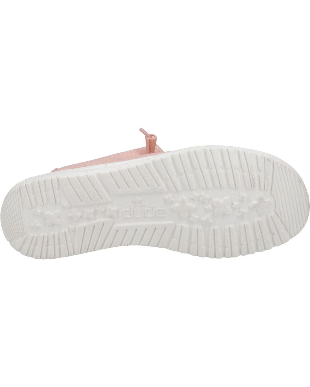 HeyDude Pink Wendy Canvas 100% Cotton Shoes
