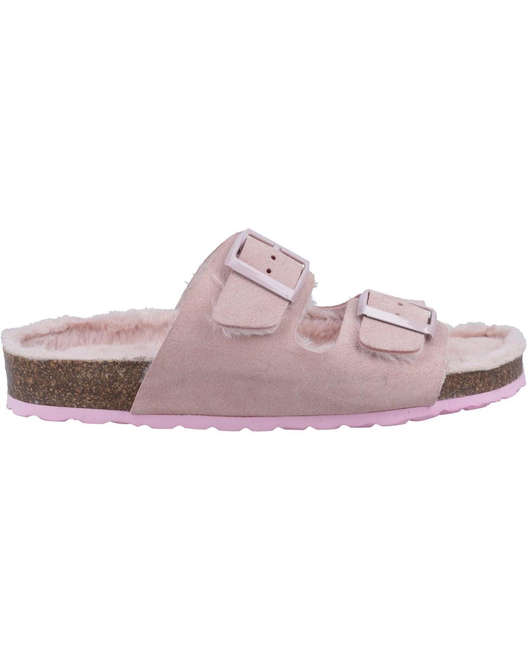 Hush Puppies Pink Jessie Leather Blush Sandals