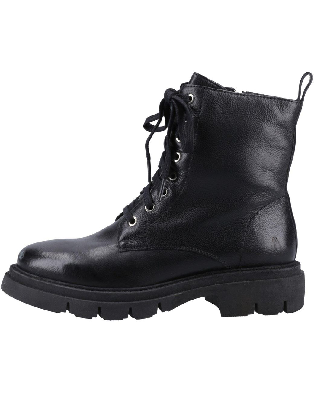 Hush Puppies Black Rhea Leather Boots