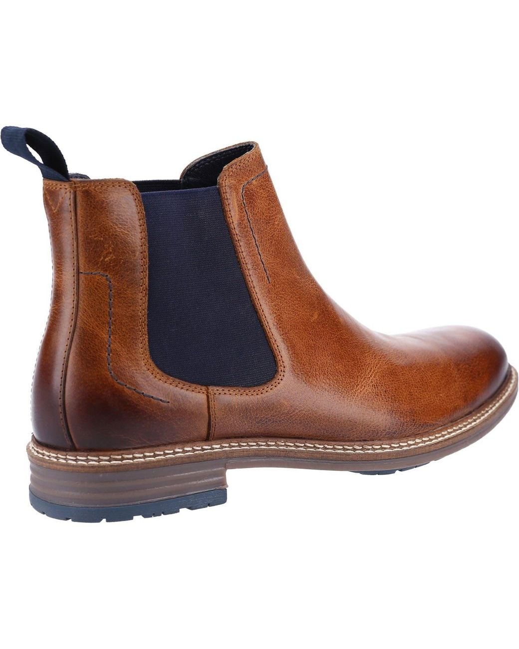 Hush Puppies Brown Justin Chelsea Leather Boots for men