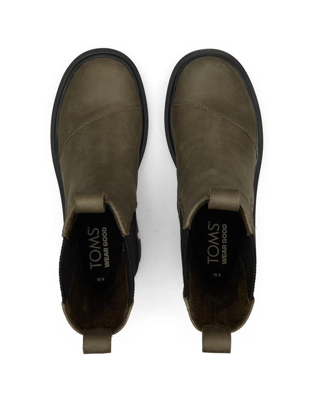 TOMS Black Rowan Leather Boots