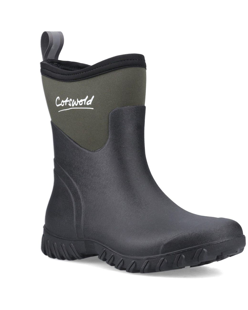 Cotswold Gray Winfield Short Rubber Wellington Boots for men