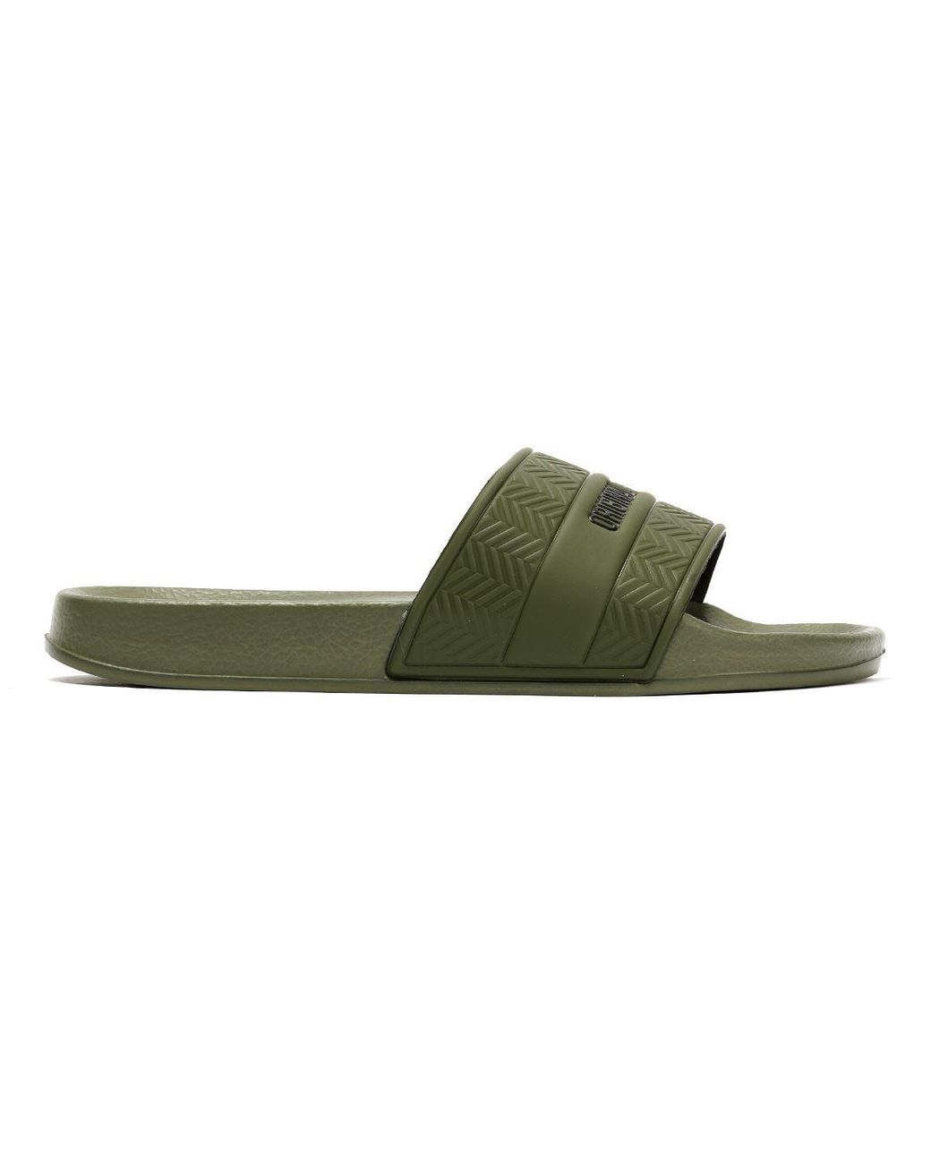 Original Penguin Green Paradise Khaki Slides for men