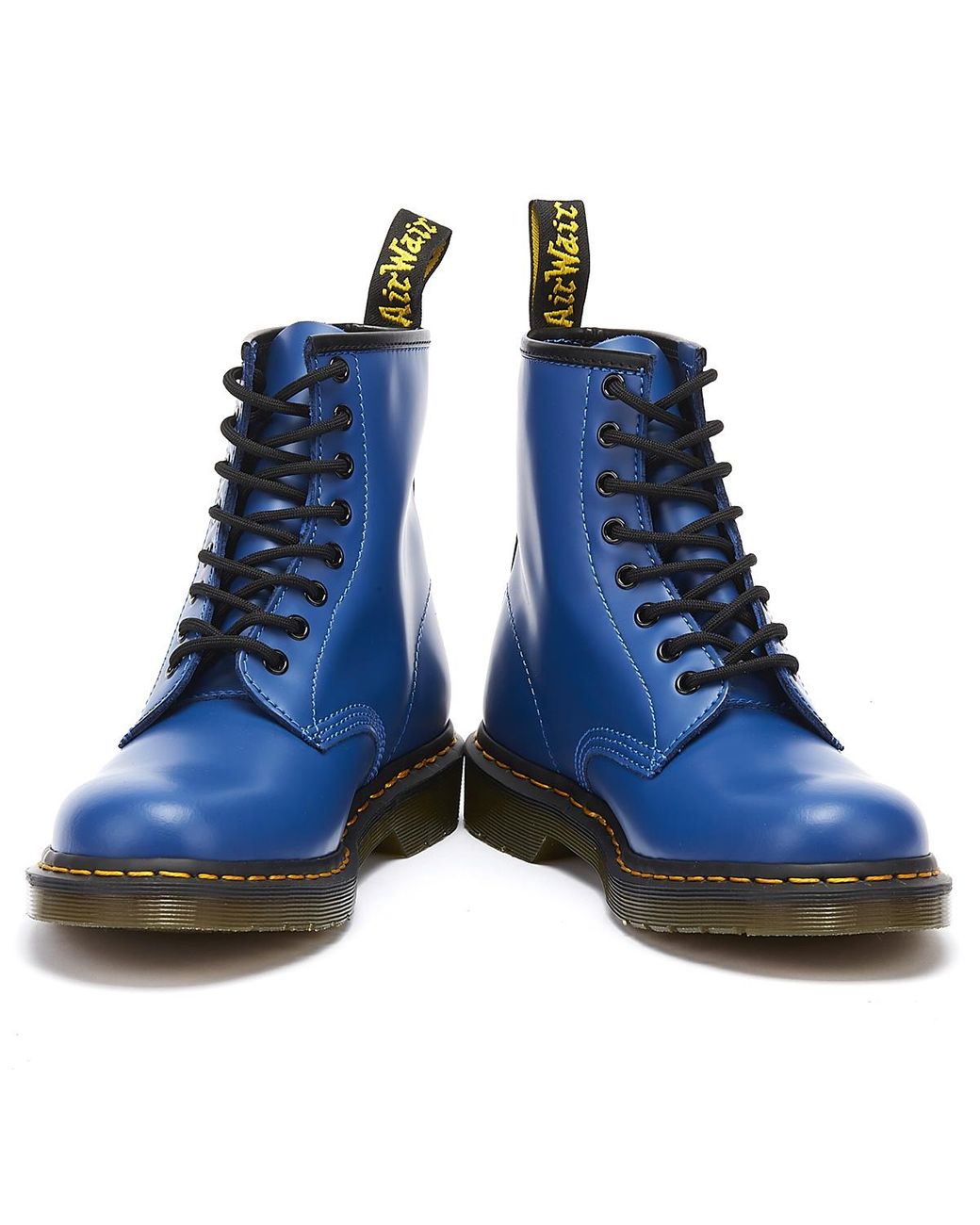 Dr. Martens Leather Dr. Martens 1460 Smooth Blue Boots for Men | Lyst UK