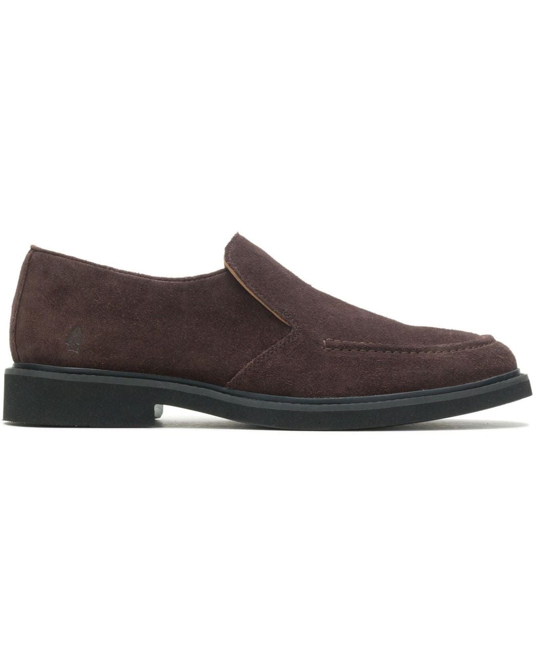 Hush Puppies Brown Earl Slip On Suede Loafers for men