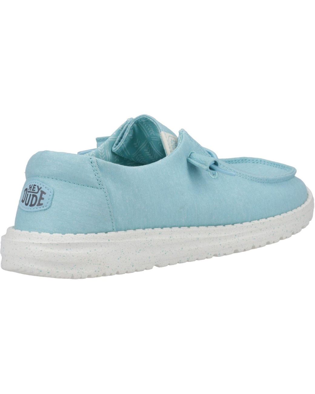 HeyDude Blue Wendy Canvas 100% Cotton Shoes