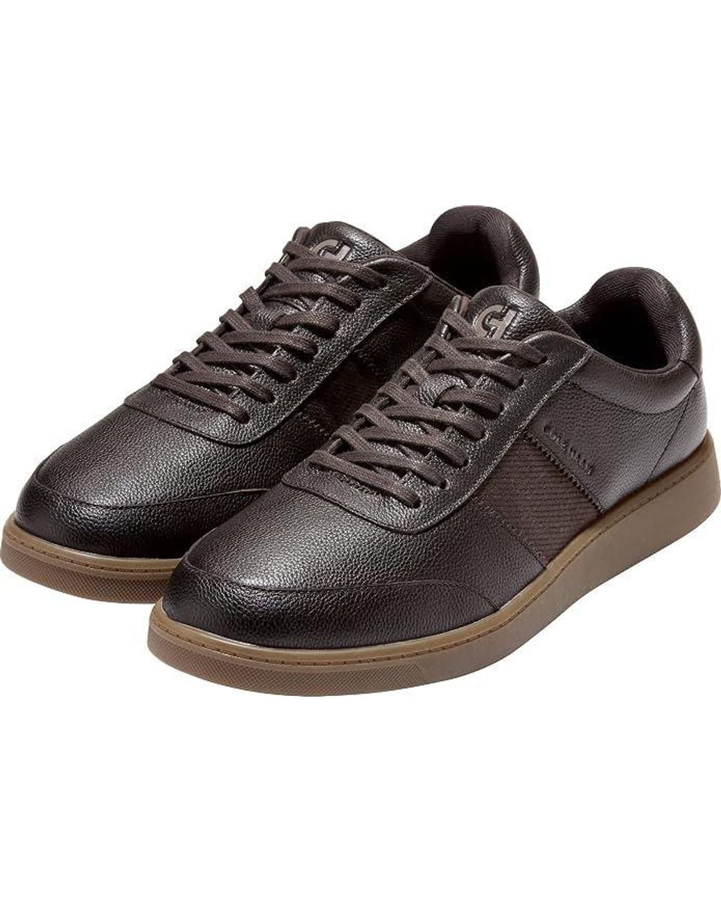 Cole Haan Black Grand Crosscourt Gates Leather Dark Chocolate Trainers for men