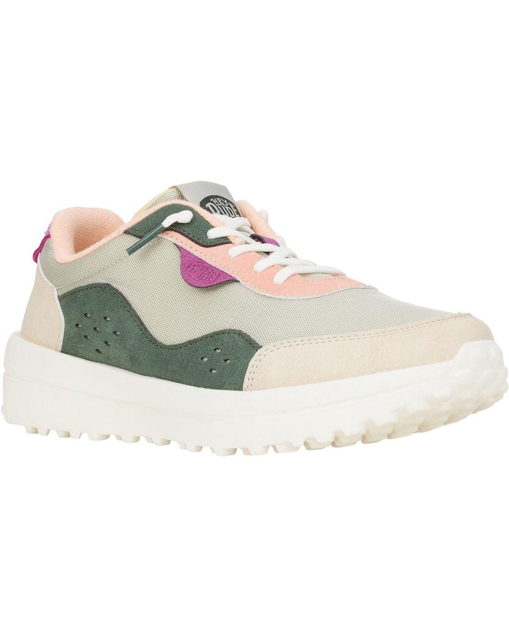 HeyDude Gray Hayden Colorblock Synthetic Dusty/Multi Trainers