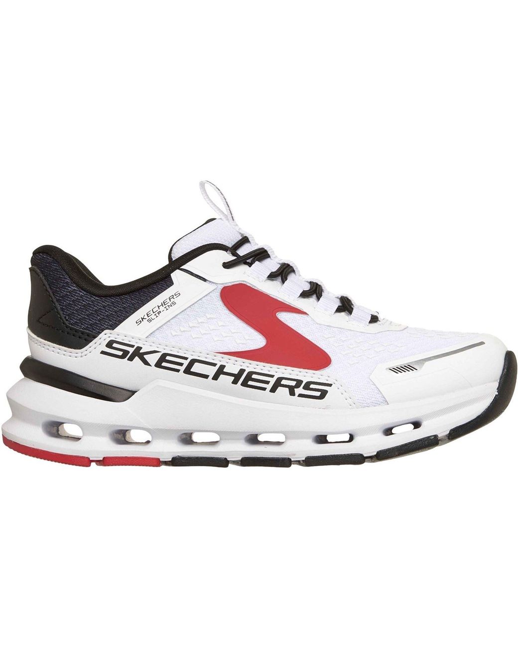 Skechers White Glide-Step Plus Vista-Lane Polyurethane/ Trainers