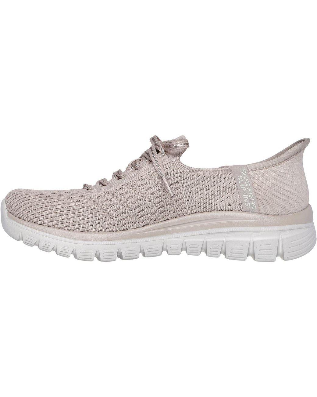 Skechers Gray Graceful First Blush Textile Trainers