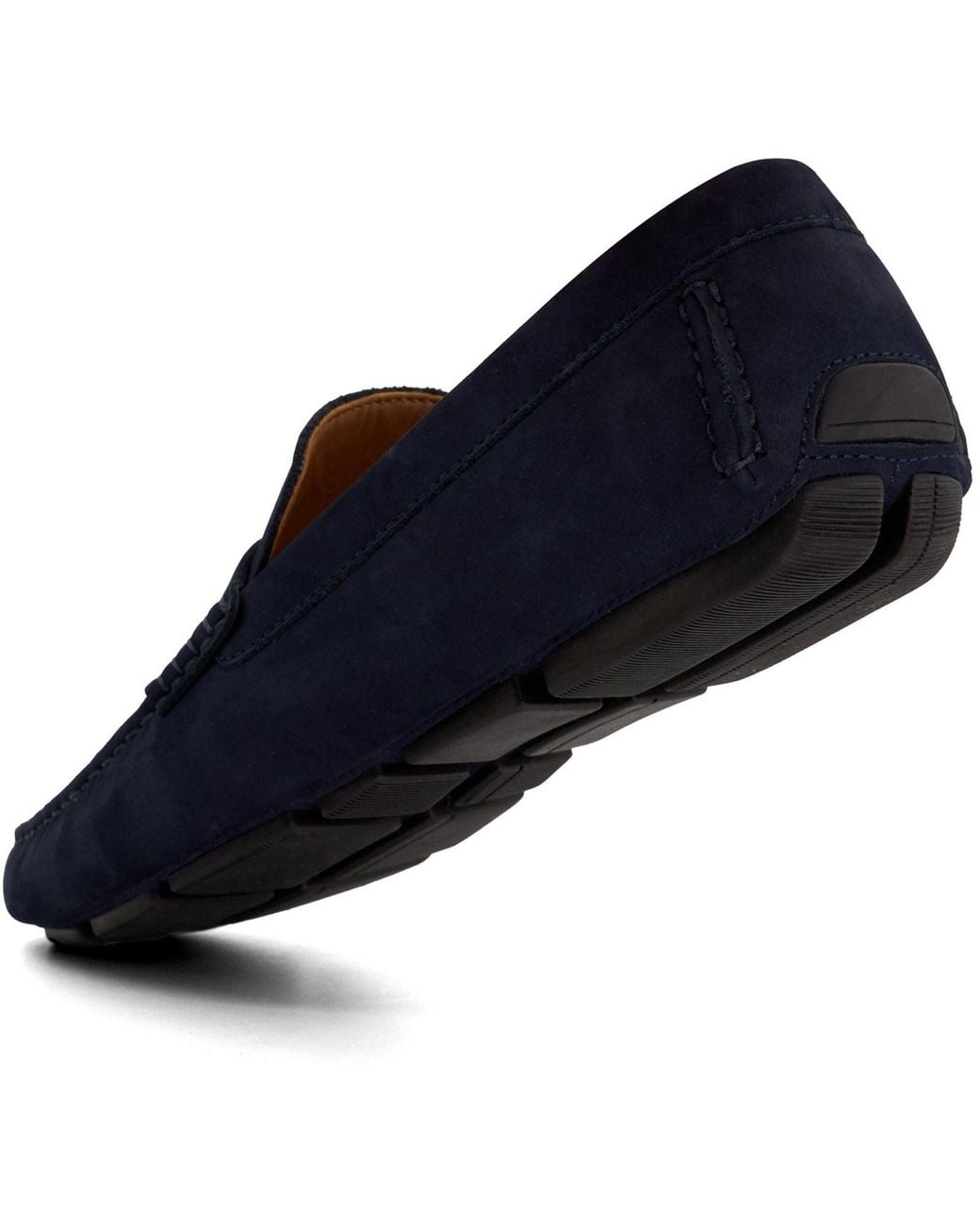 Dune Blue Bradlay Suede Moccasins Shoes for men