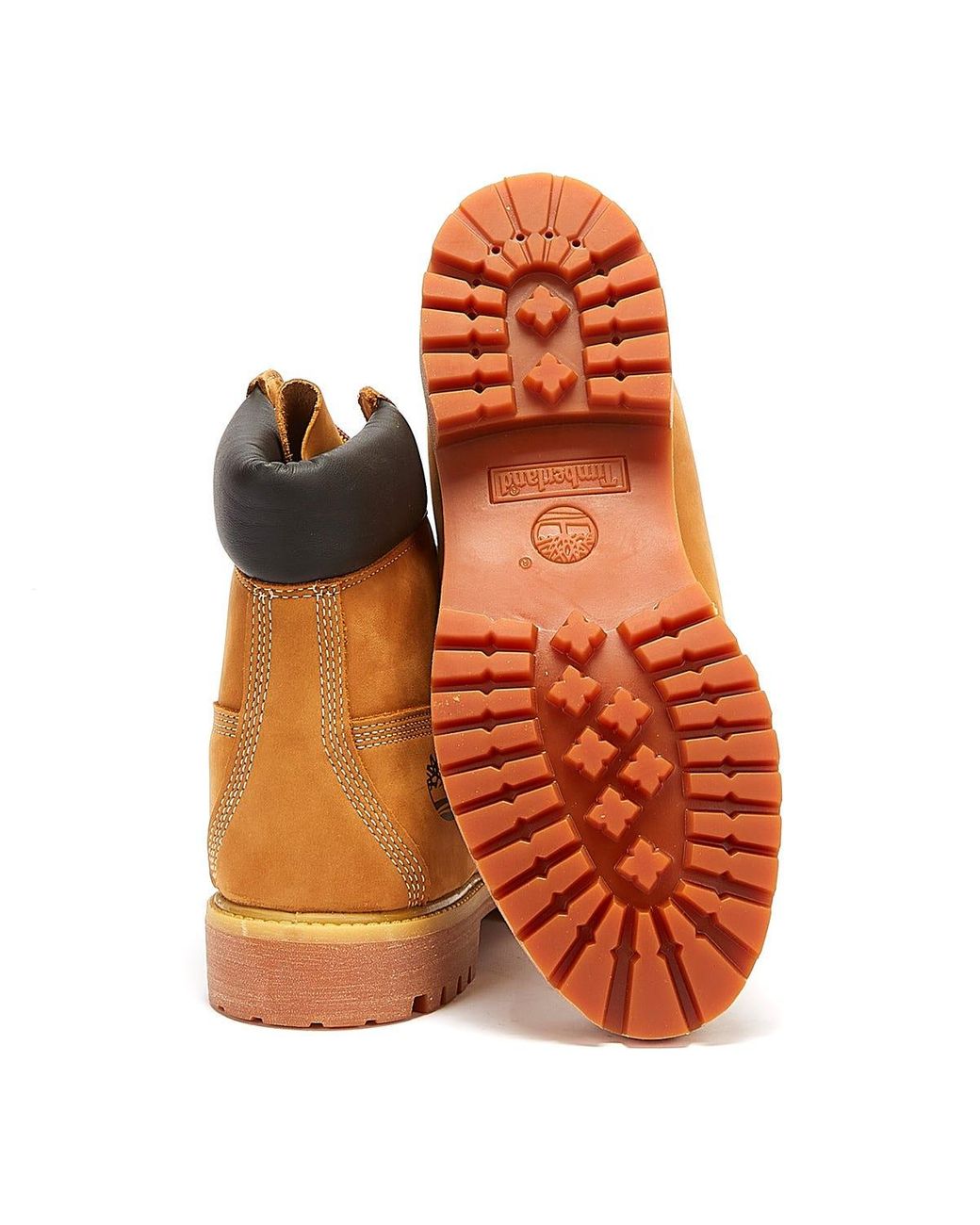 timberland mens wheat premium 6 inch nubuck leather boots
