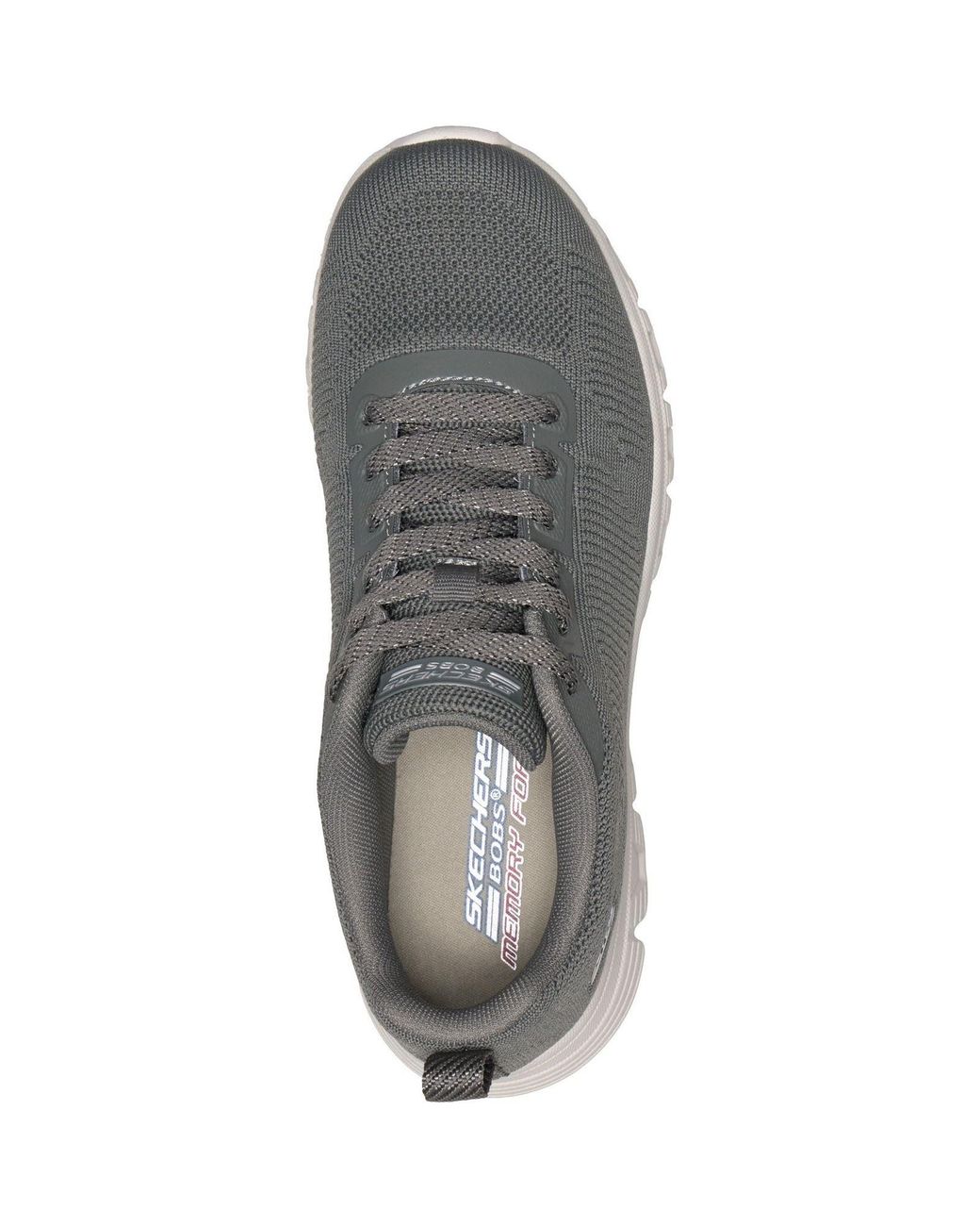 Skechers Gray Bobs B Lite Textile Trainers
