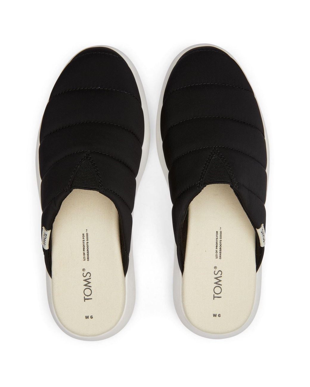 TOMS Black Alpargata Mallow Nylon Mules
