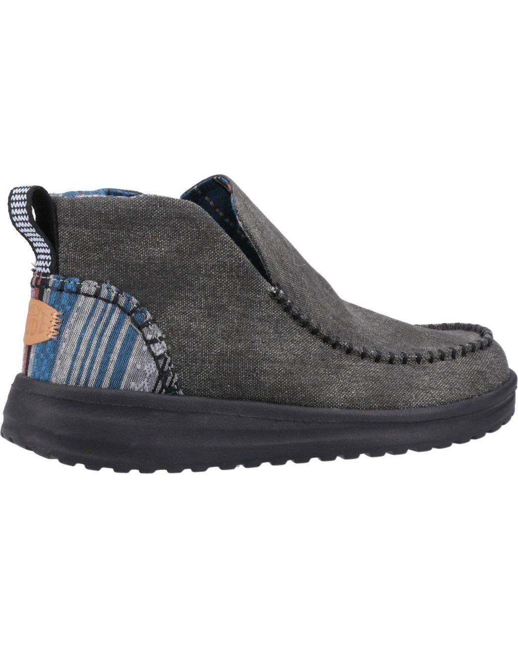 HeyDude Black Denny Cotton Boots