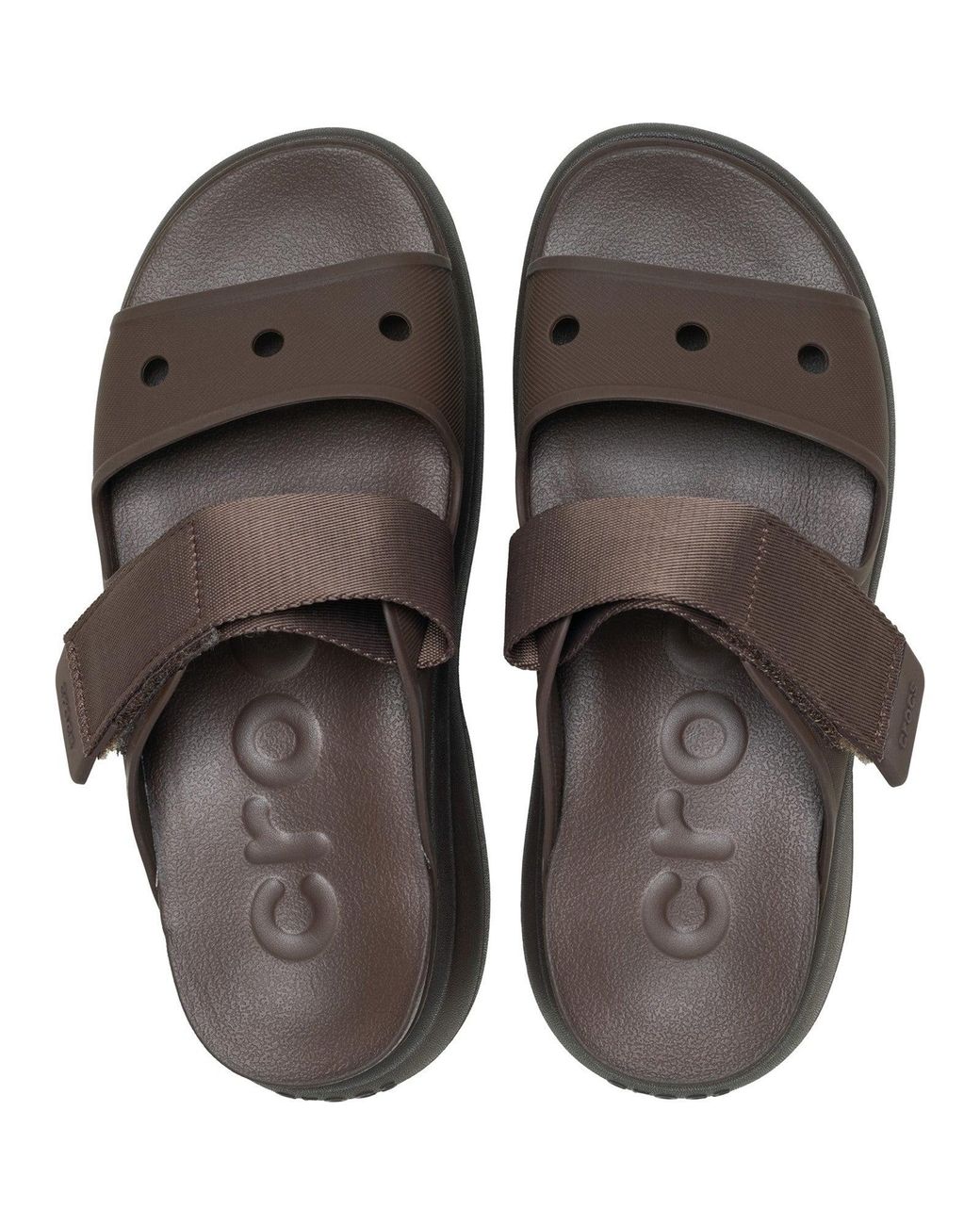 CROCSTM Brown Soho Two Strap Eva Coffee Sandals