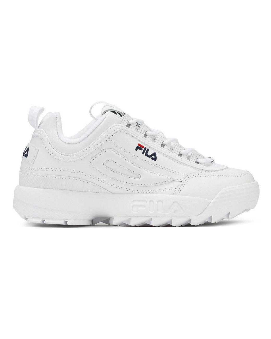 white disruptor ii premium trainers