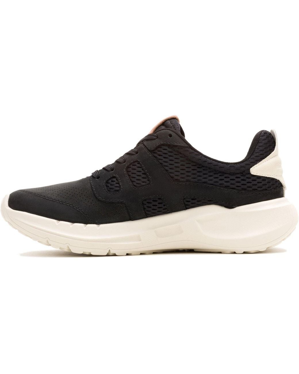 Hush Puppies Black Seventy8 Runner Suede Trainers