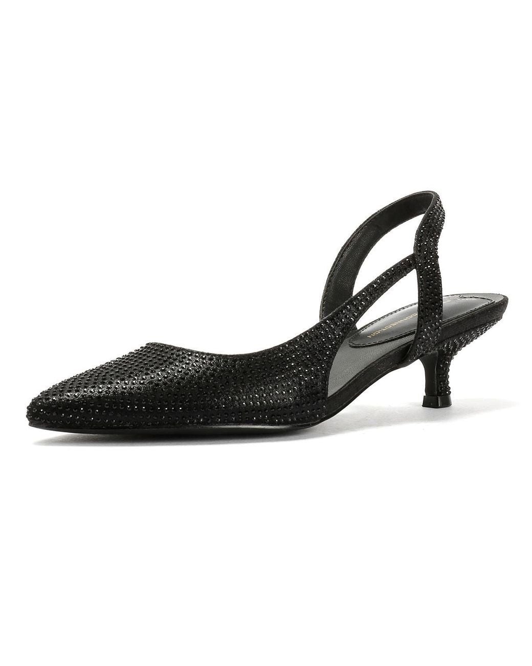 French Connection Black Venus Kitten Heels