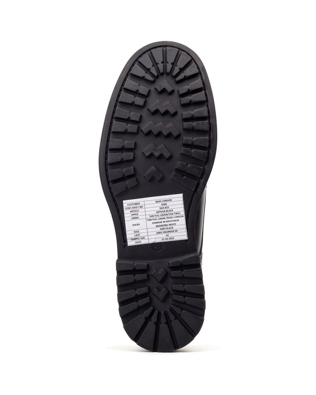 Base London Black Locke Leather Lace-Up Shoes for men