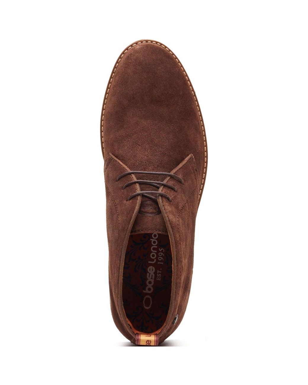 Base London Brown Carlton Chukka Leather Boots for men