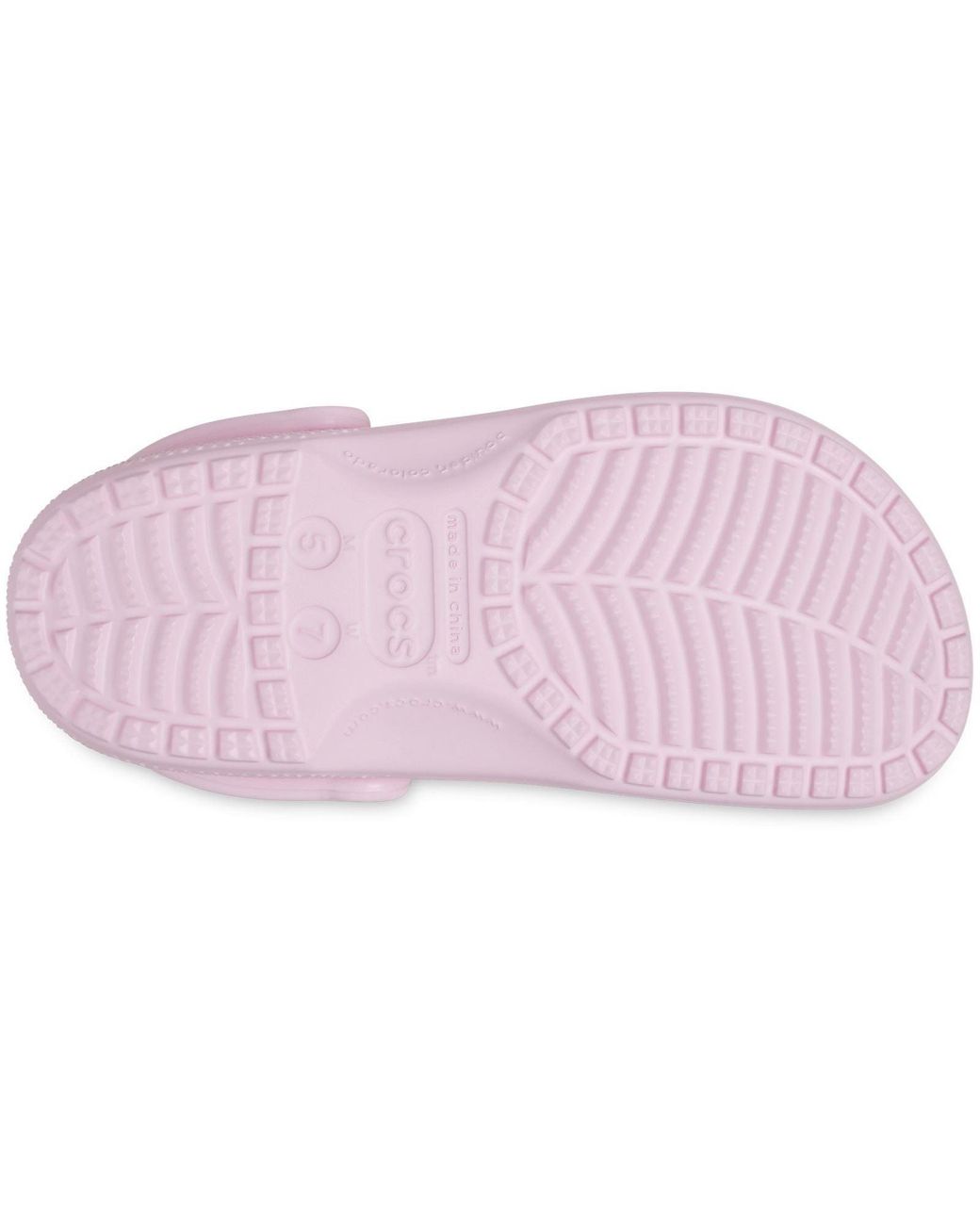 CROCSTM Pink Classic Clog Synthetic Milk Clogs