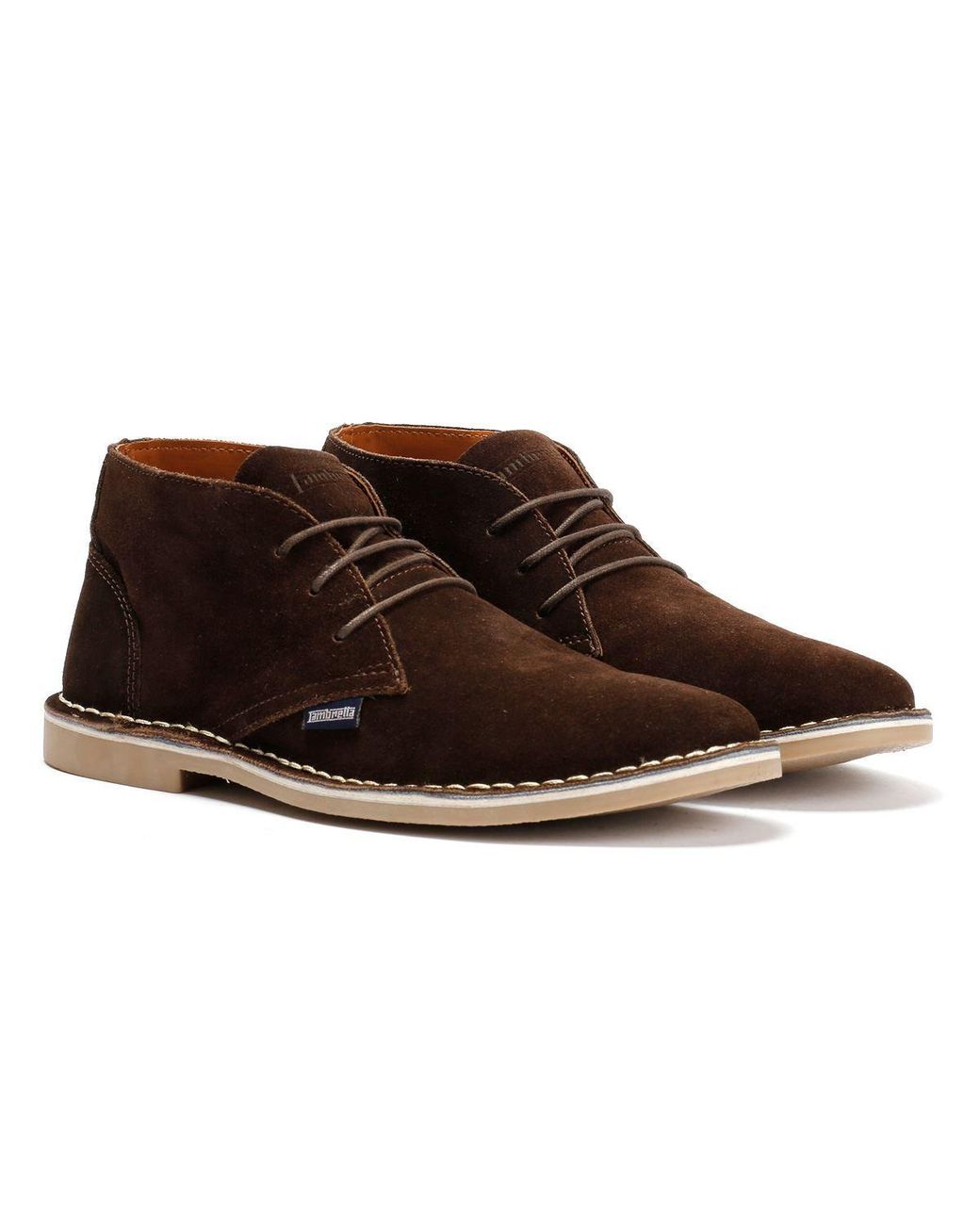 Lambretta Brown Chiswick Suede Boots for men