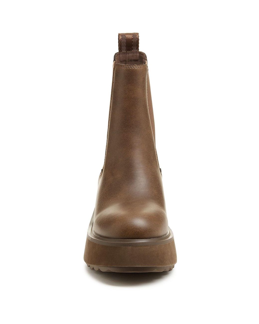 Rocket Dog Brown Heyday Synthetic Dark Flat Chelsea Boots