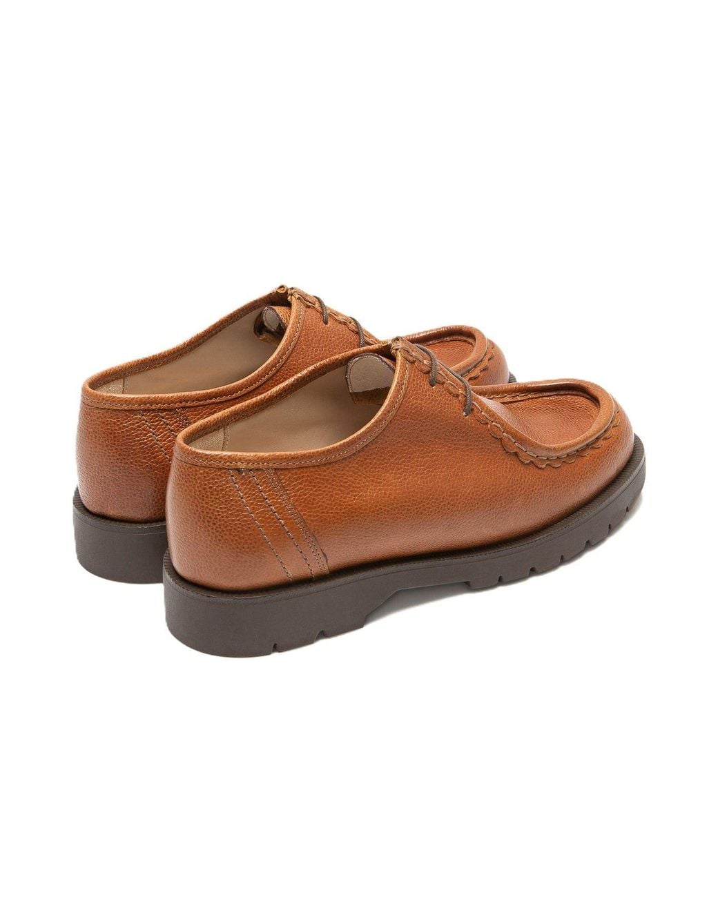 Kleman Brown Padror G Vgt Leather Cognac Lace-Up Shoes for men