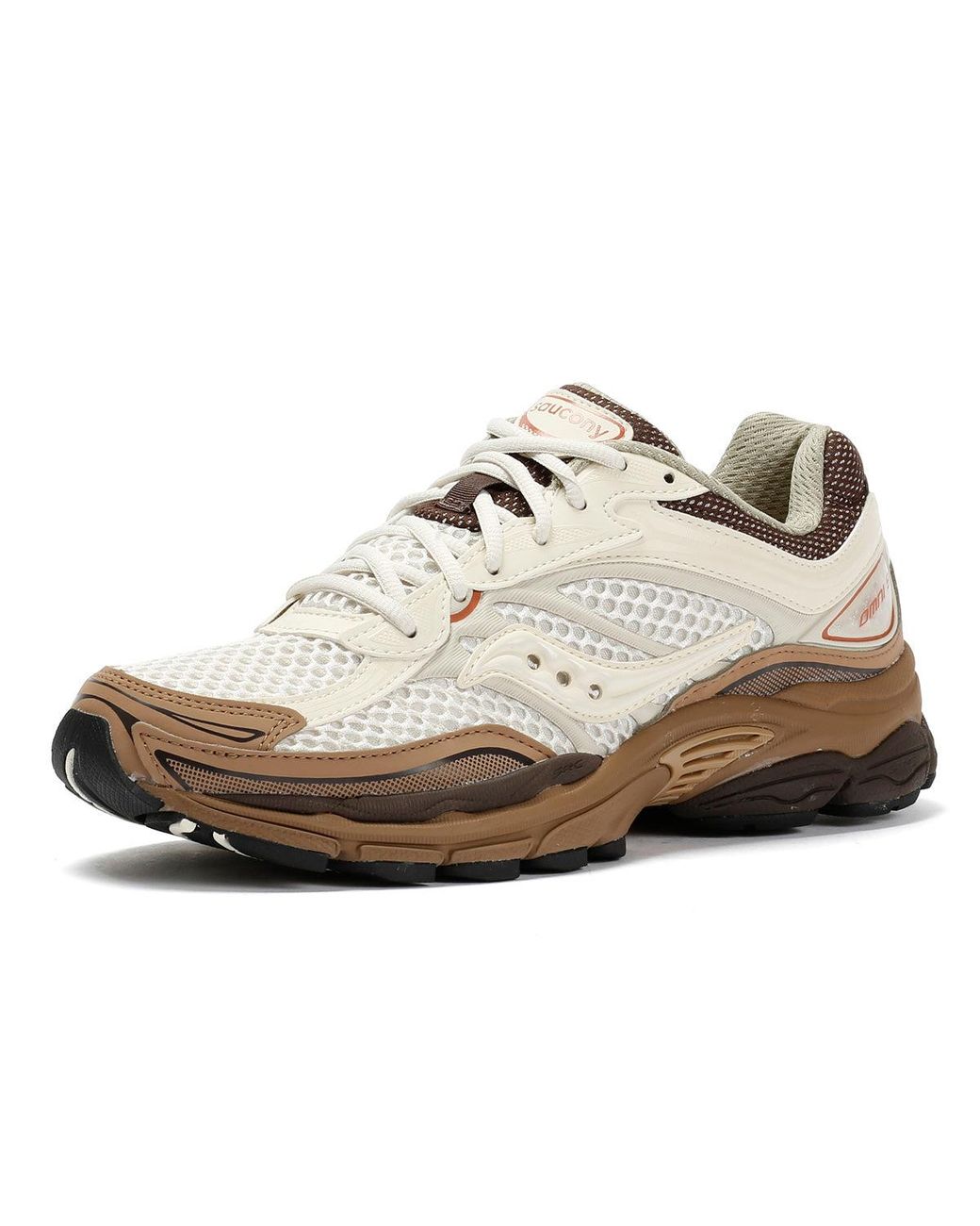 Saucony White Progrid Omni 9 Matte Almond/Coca Trainers for men