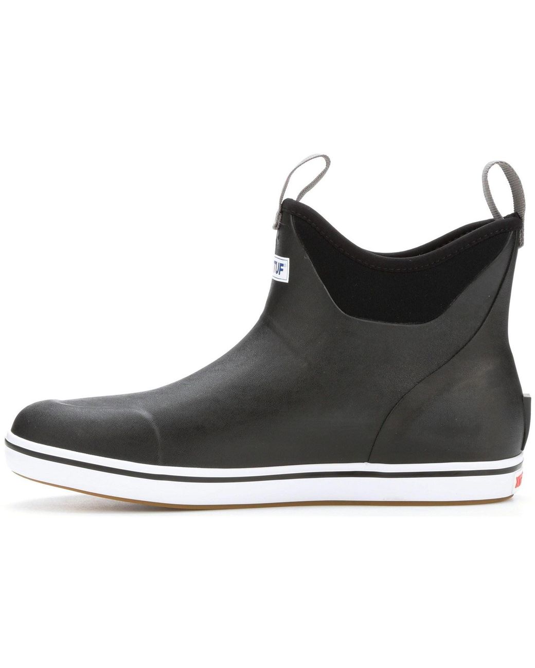 XtraTuf Black Ankle Deck Rubber Wellington Boots