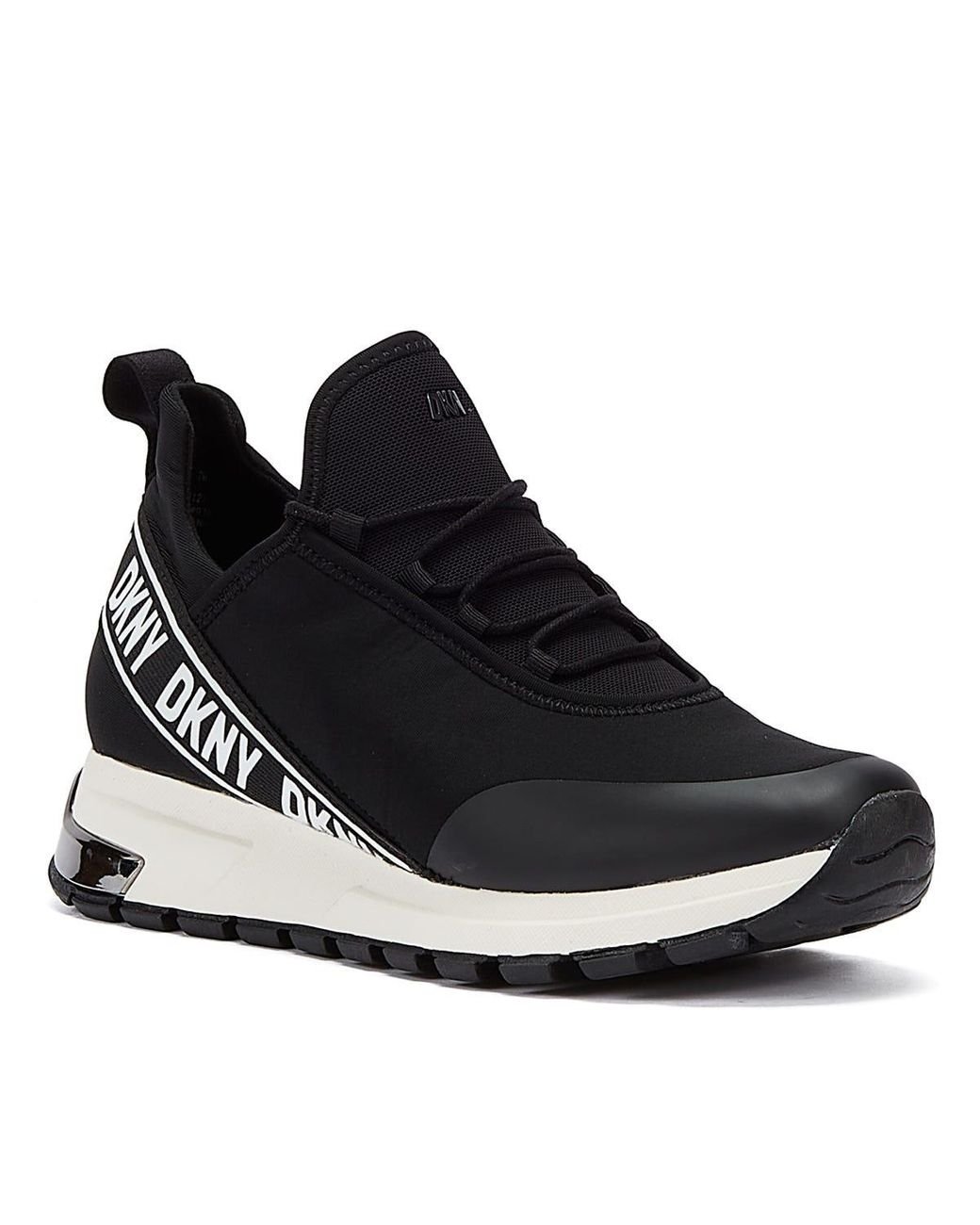 DKNY Mosee white Trainers in Black Lyst UK