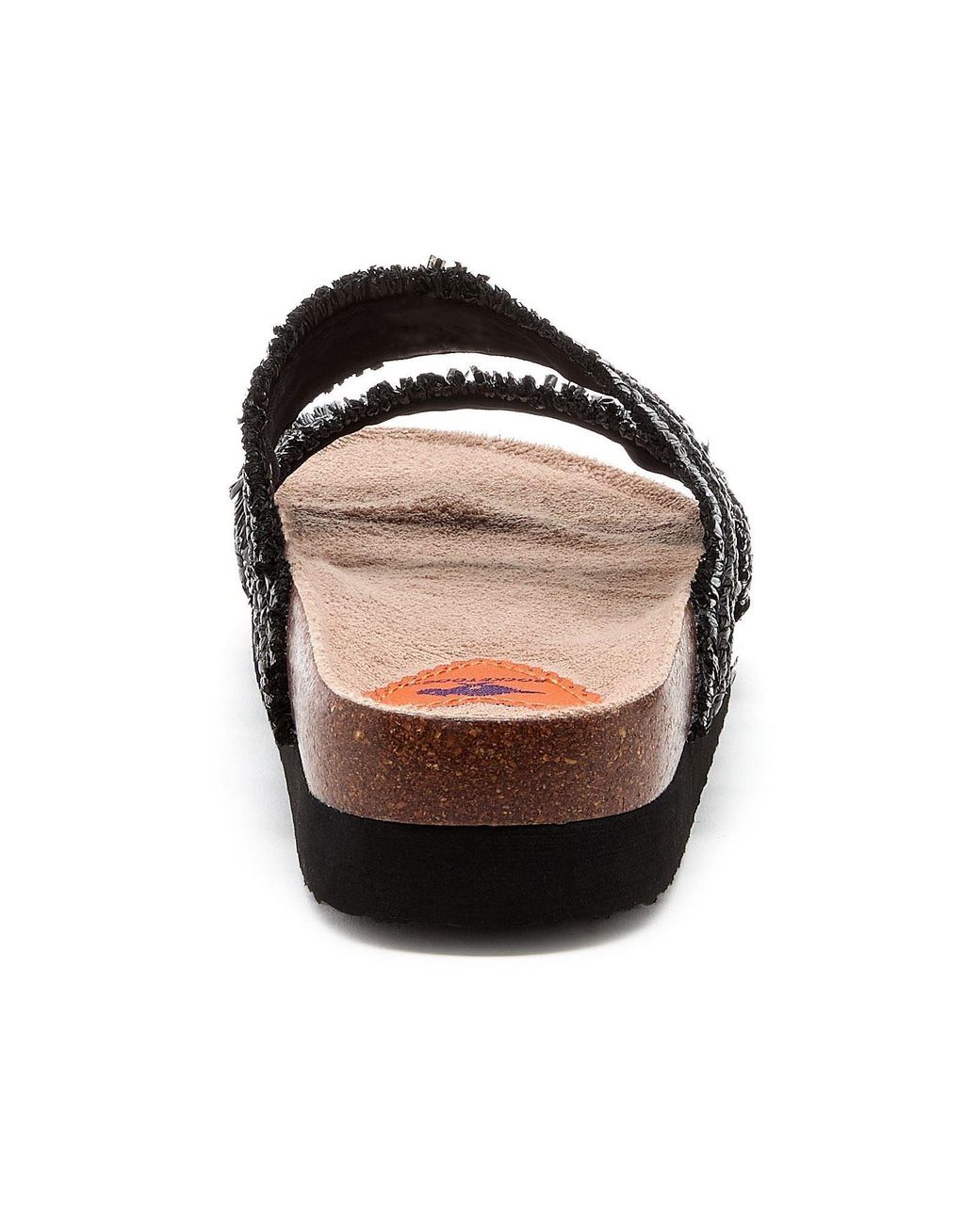 Rocket Dog Black Aruba Raffia Textile Sandals