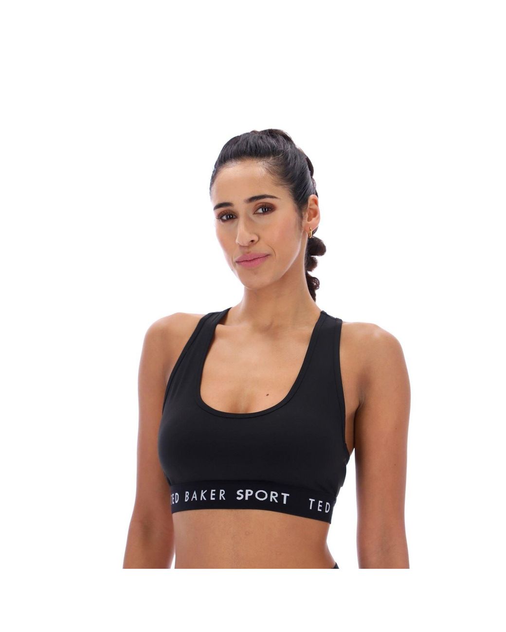 Ted Baker Black Diana Tbwsba2525 Polyester Sports Bra