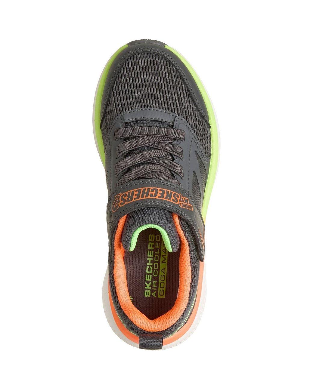 Skechers Blue Go Run Elevate 2.0 Where's My Charcoal/ & Lime Trainers