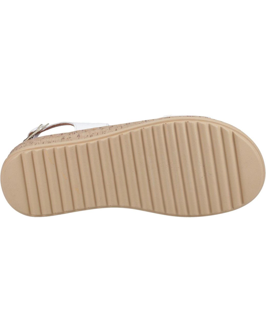 Hush Puppies Brown Ebony Wide Fit Leather Sandals